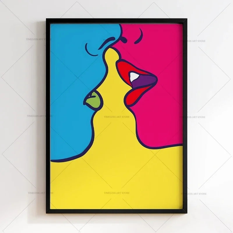 Grote poster voor boven het bed