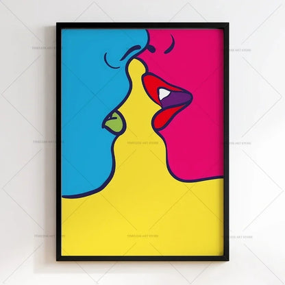 Grote poster voor boven het bed