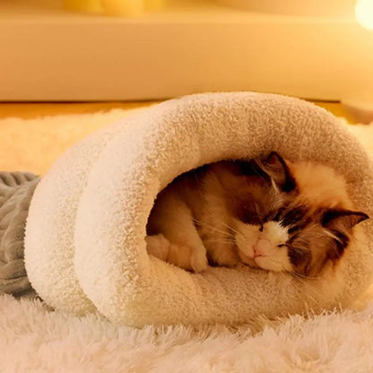Kattenmand met zachte fleecevoering – Warm en gezellig