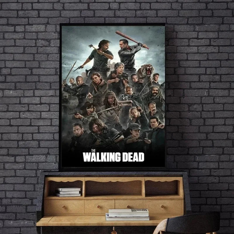 Woonkamer poster met rustgevende kleuren