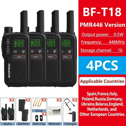 Kinderen walkie talkies met aanpasbaar volume