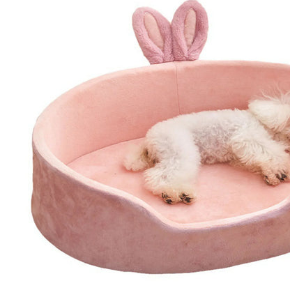 Hondenmand groot - Pluche roze oase voor comfortabel slapen
