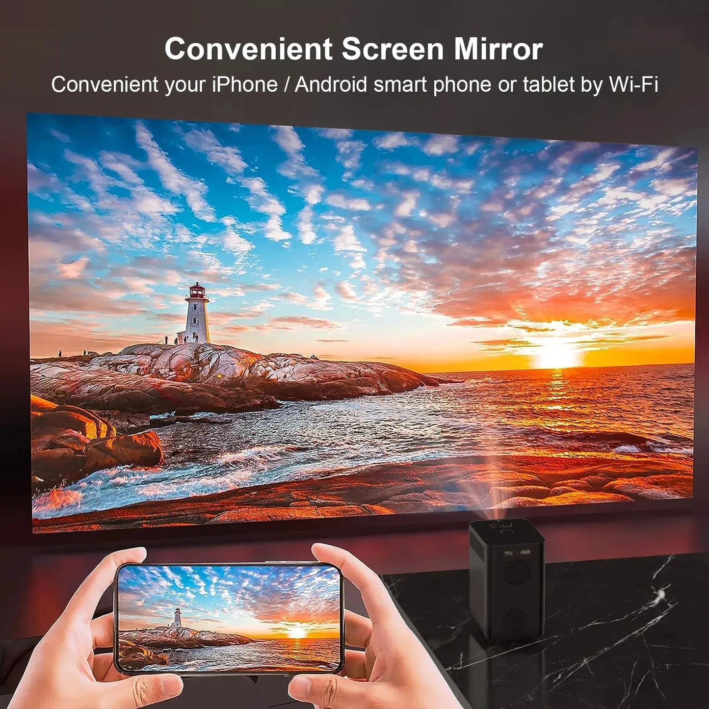 Action mini projector met USB