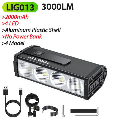 Compacte LED fietslamp met hoge lumenoutput
