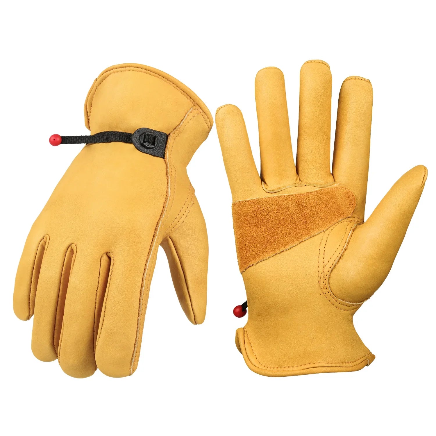 Zachte voering in leren handschoenen voor heren