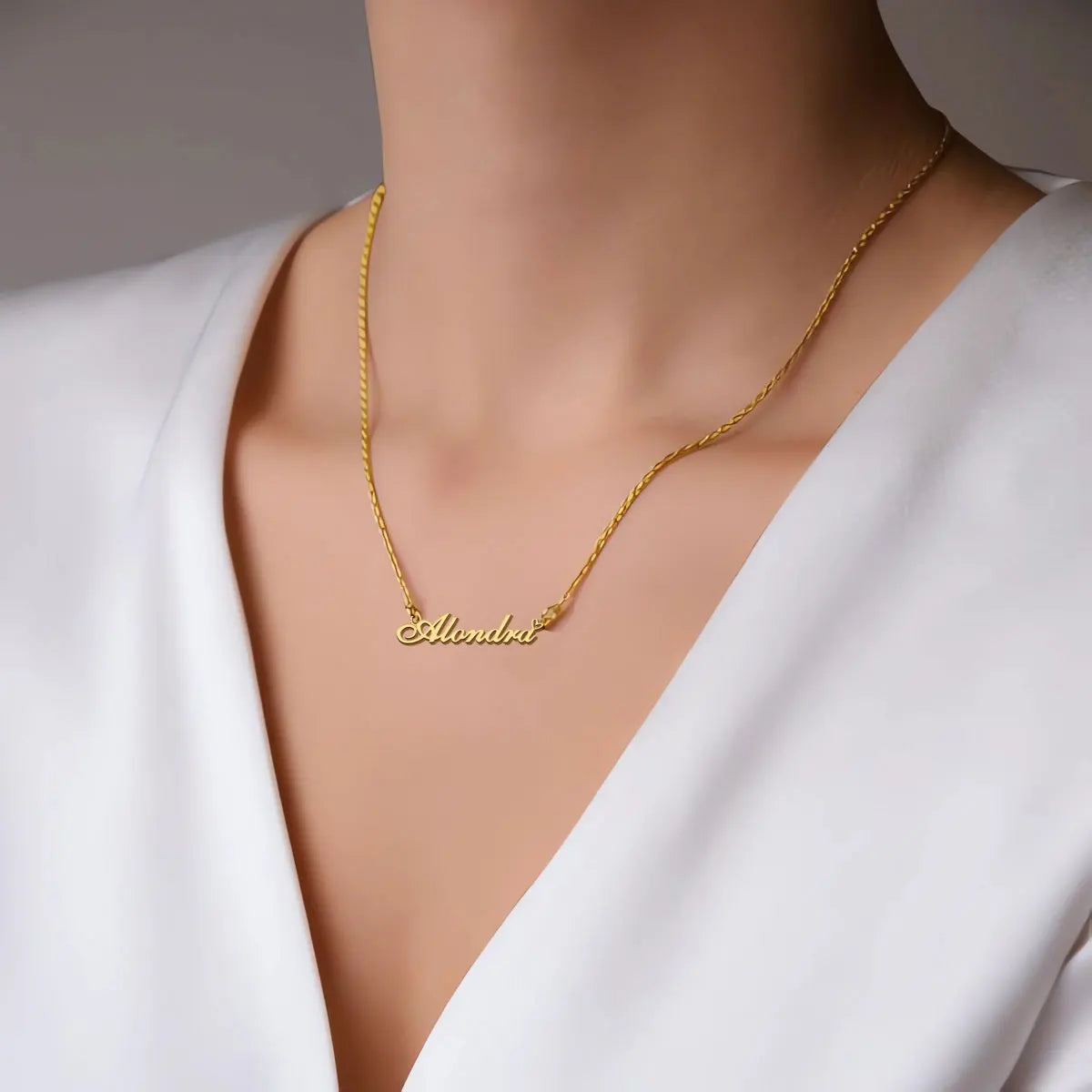 Ketting met naam en decoratief accent