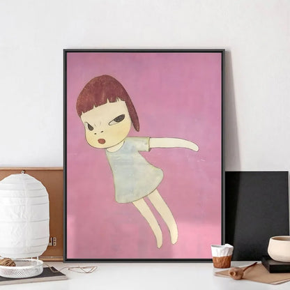 Posters in zwart houtframe ophangen