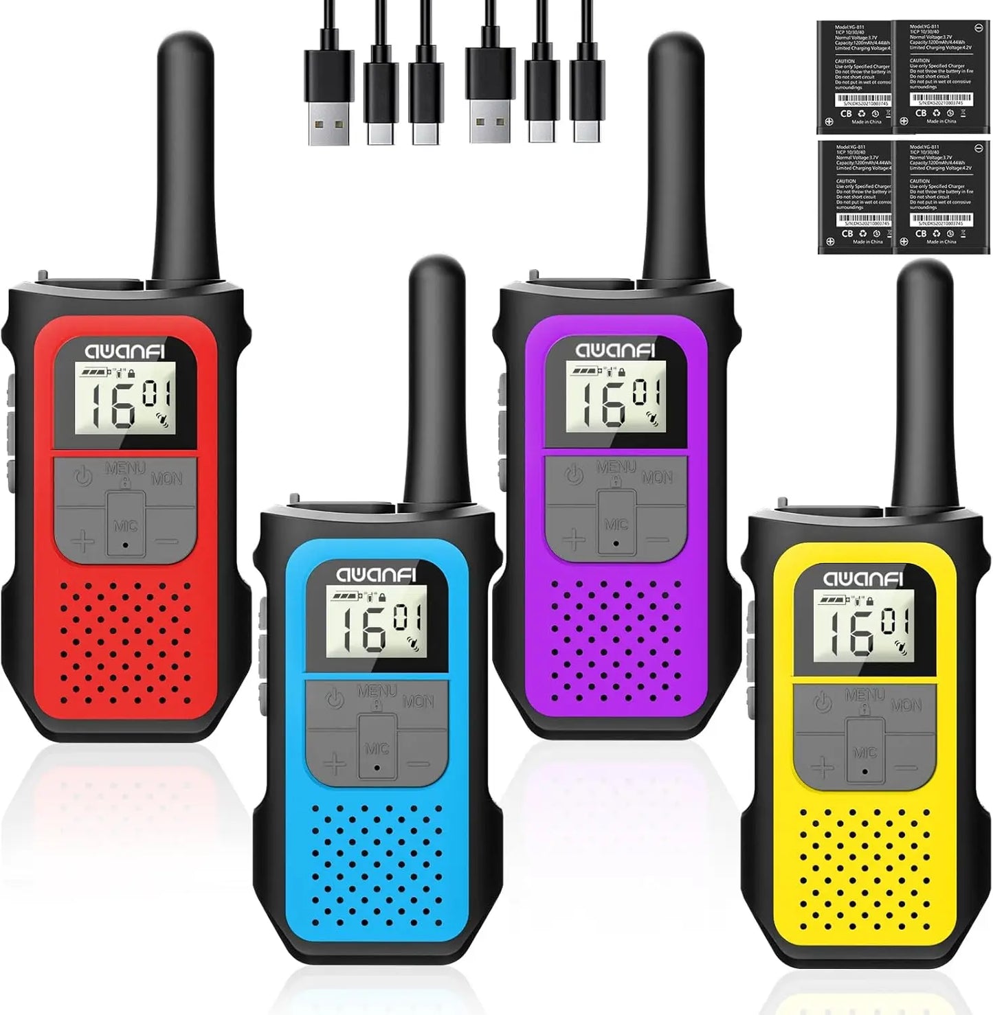 Intertoys walkie talkies met oplaadbare accu