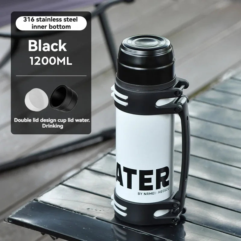 Thermosfles met metallic afwerking – Glanzend en modern