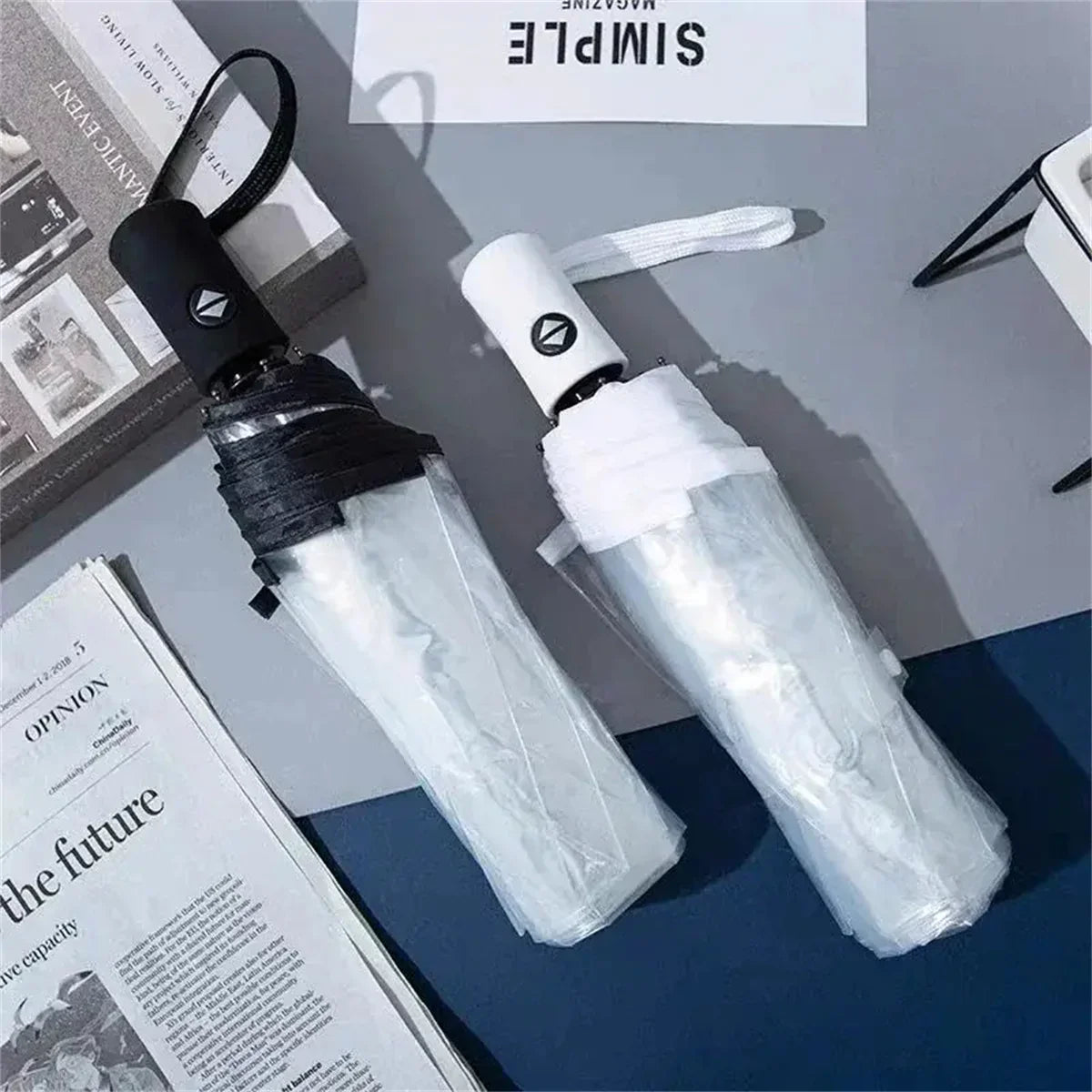 Stormproof paraplu met versterkte baleinen