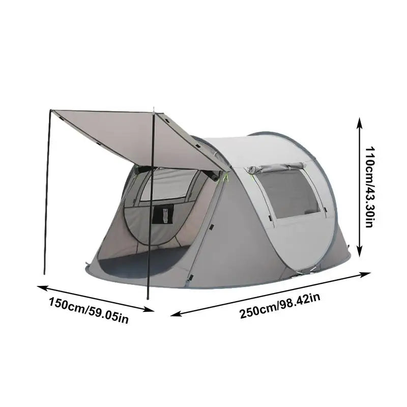 Pop up tent Lidl met dubbele rits – Makkelijk in- en uitstappen