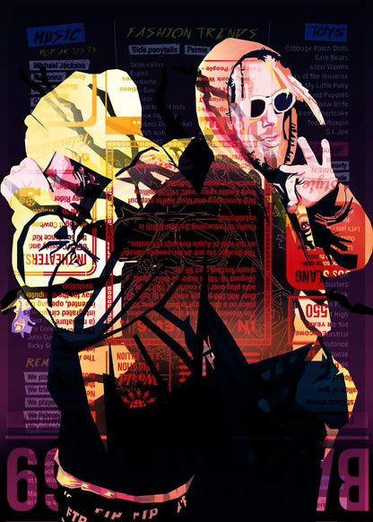 Grafische posters in zwart-wit stijl
