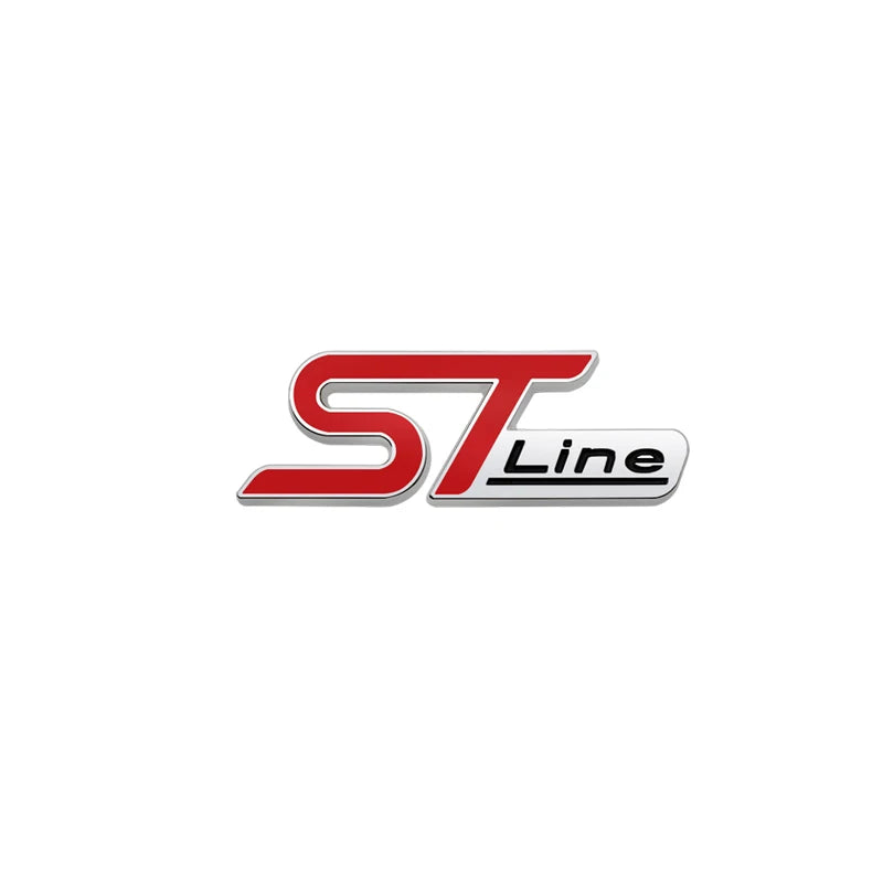 auto stickers - kleurrijke ST Line stickers voor unieke uitstraling
