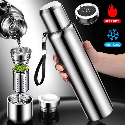 Thermosfles met handig handvat – Voor extra grip