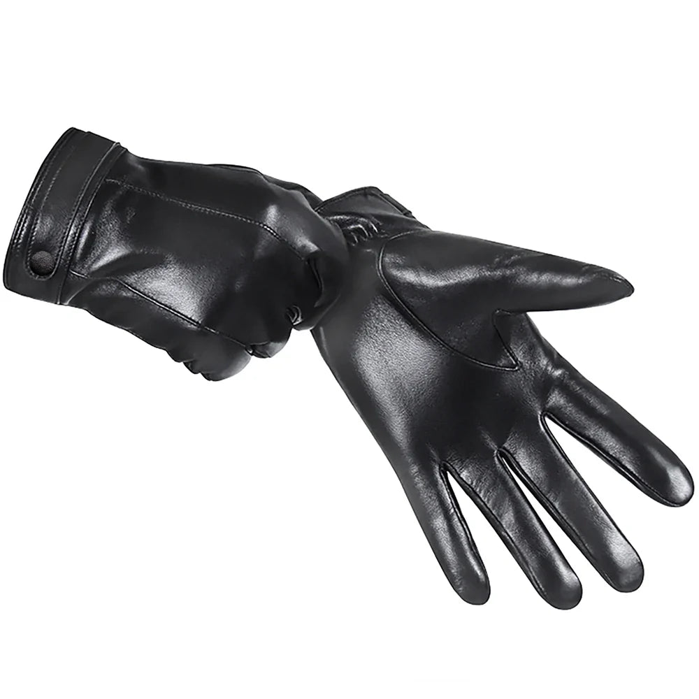 Heren handschoenen van leer met moderne details