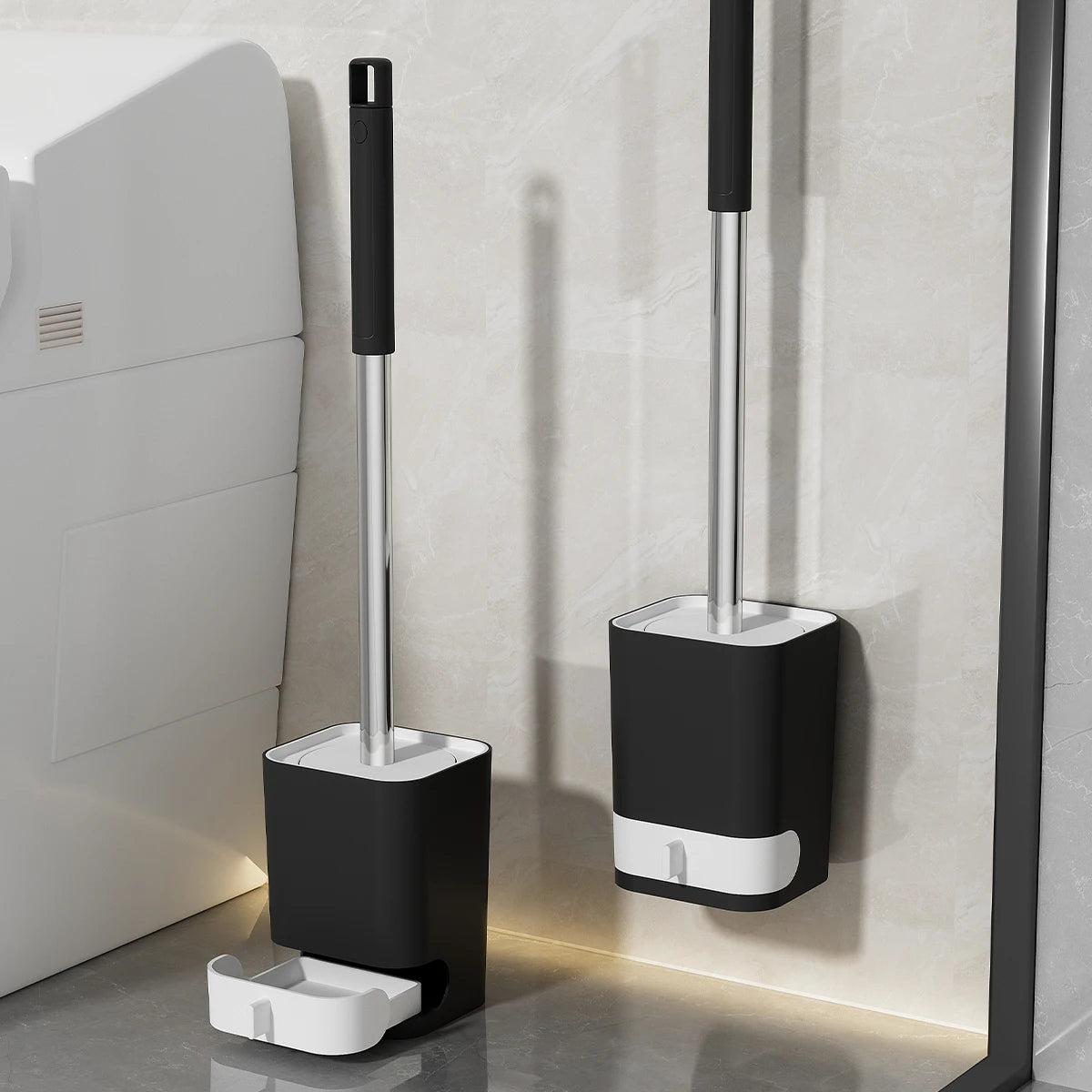 Moderne toiletborstel met opbergruimte – Slim ontwerp
