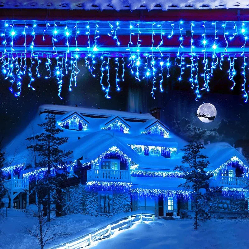 Lichtslinger - Betoverende Blauwe Magie voor Winterse Sfeer