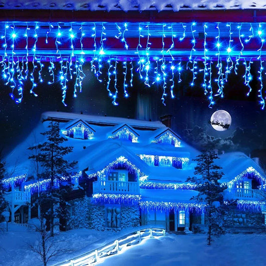 Lichtslinger - Betoverende Blauwe Magie voor Winterse Sfeer