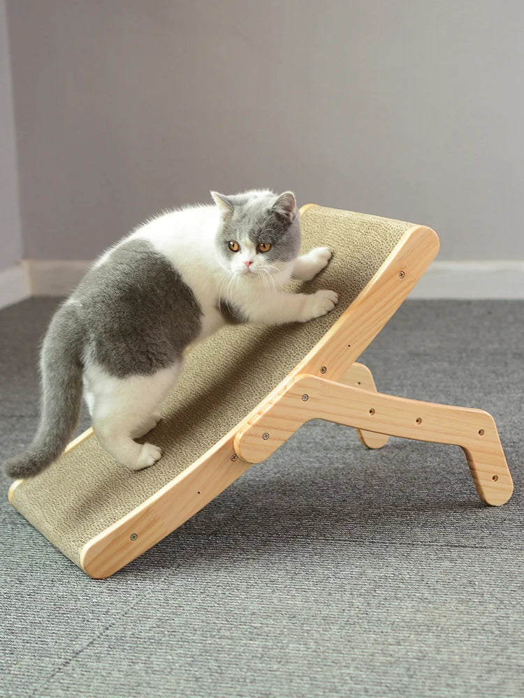 Krabpaal in modern houtdesign – Elegantie voor je kat