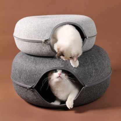 Ronde kattenmand met antislip – Blijft stevig liggen