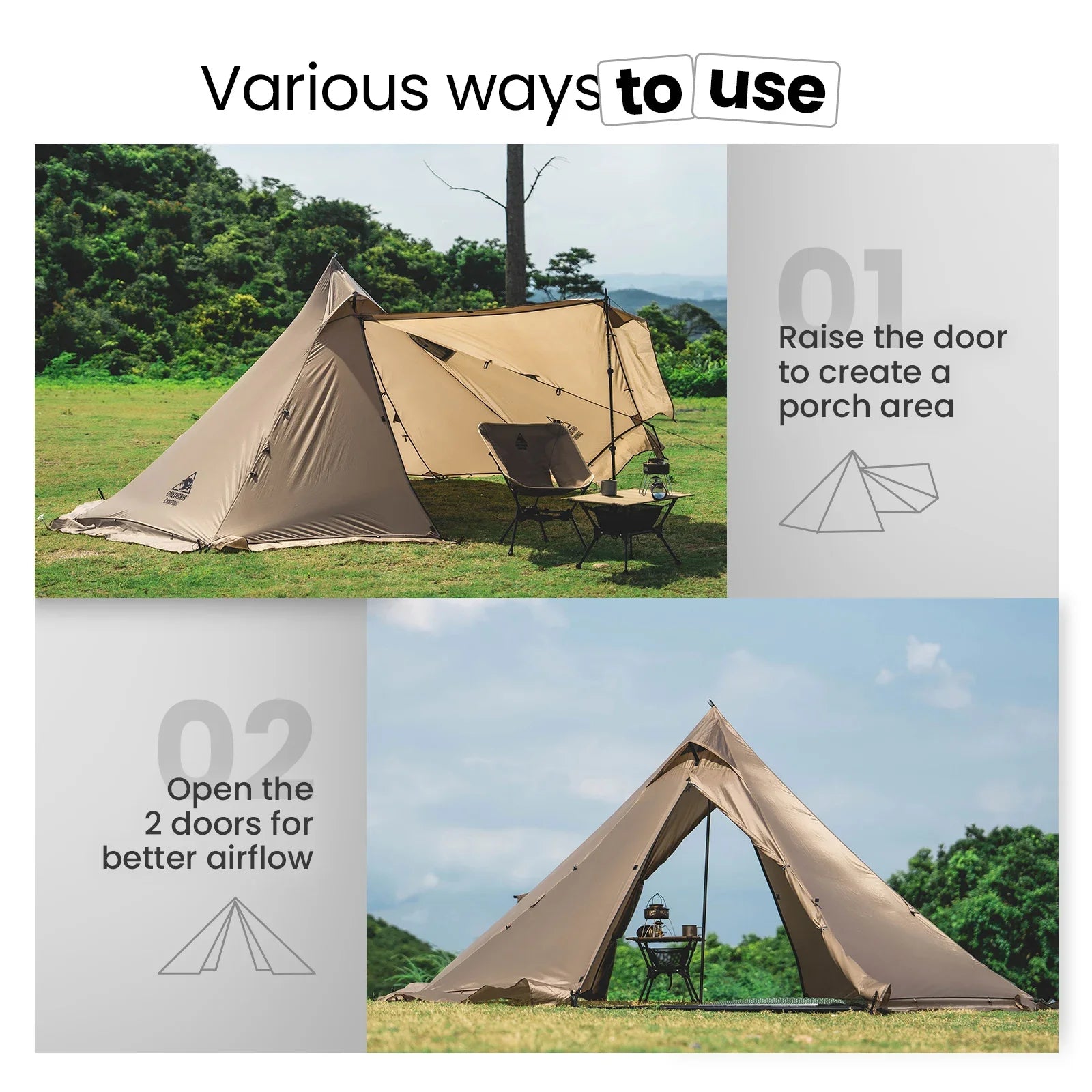 Action pop-up tent met reflectoren – Veilig en zichtbaar