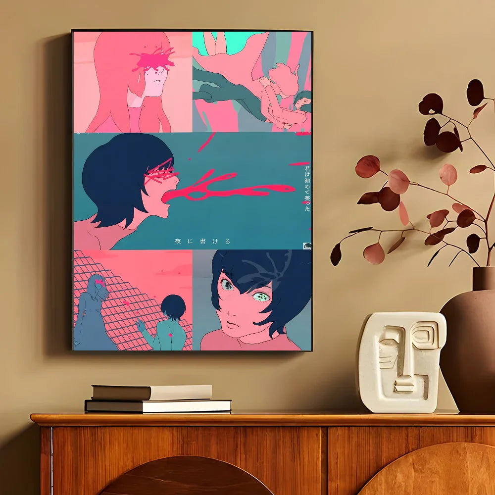 Abstracte poster in neutrale kleuren