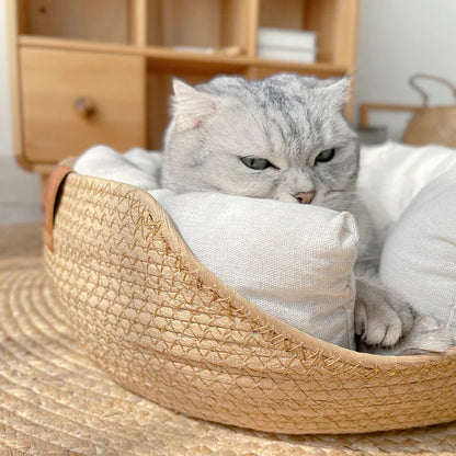 Grote kattenmand met opstaande wanden – Geborgen slapen