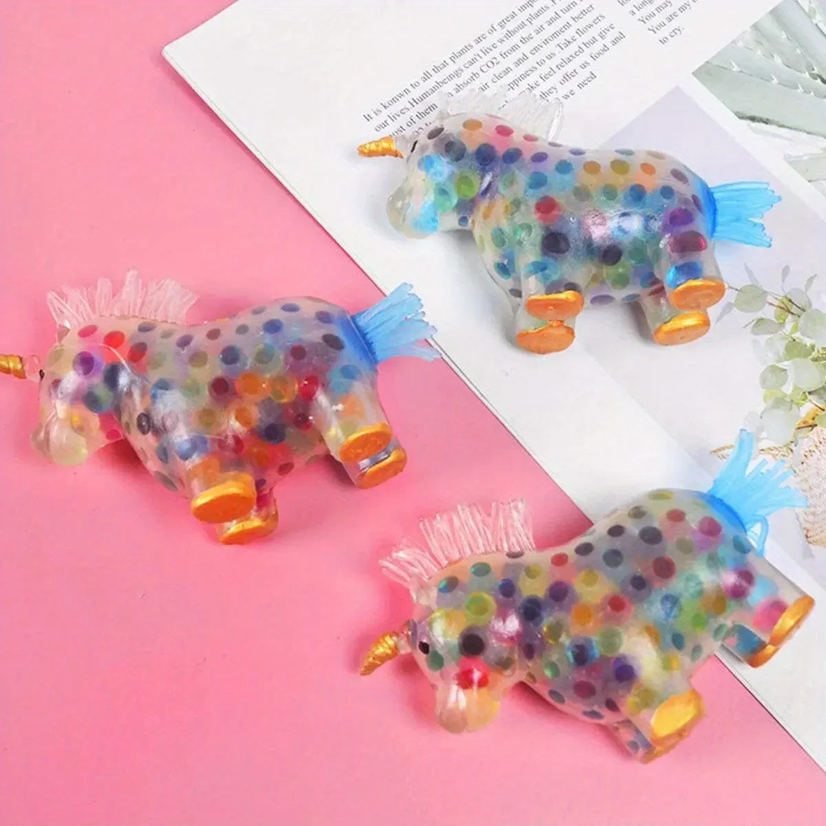 Stress ball met glittereffect – Visueel rustgevend