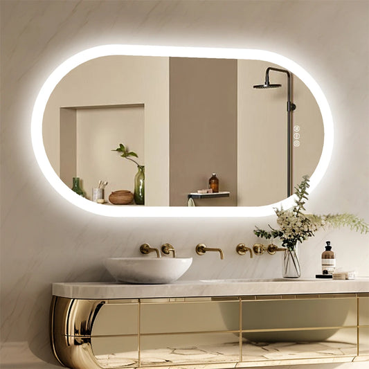 Compacte make-up spiegel met verlichting – Handig voor onderweg