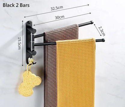 Zwevend handdoekrek voor moderne badkamer – Minimalistisch design