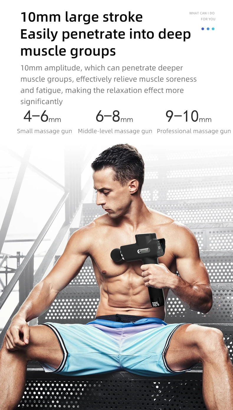 Compacte massage gun – Past in elke sporttas
