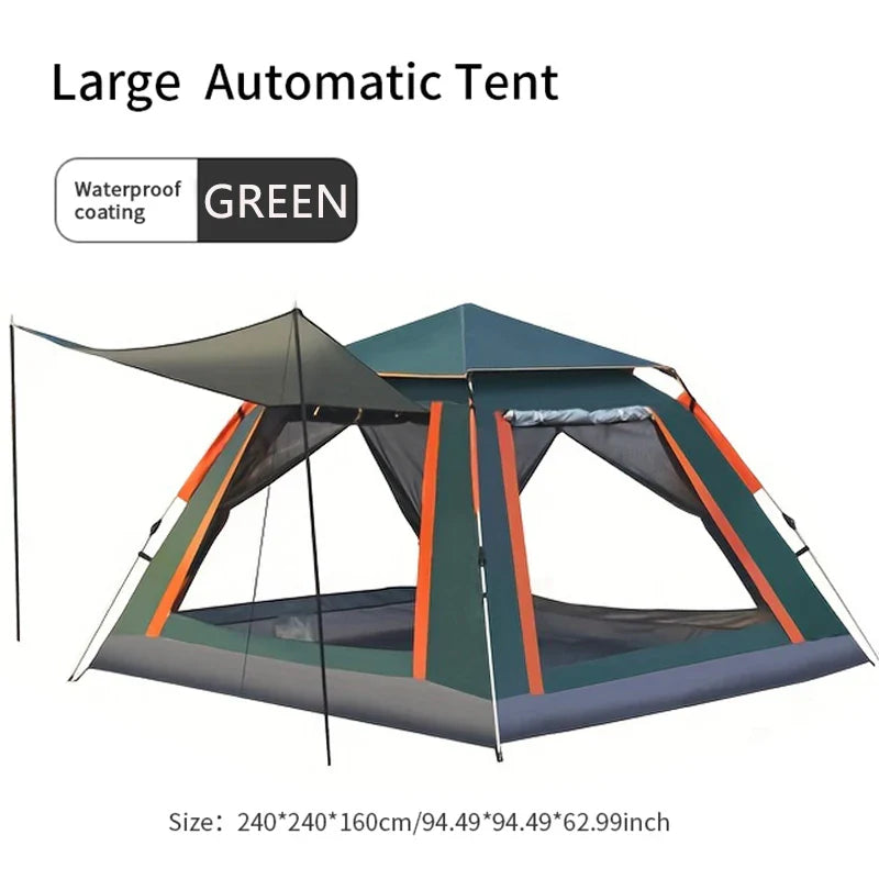 Pop-up tent met reflecterende lijnen – Veilig in het donker
