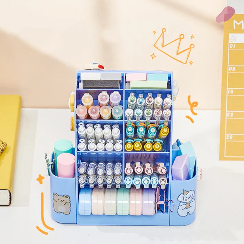 Bureau organizer met ruimte voor kalender en foto