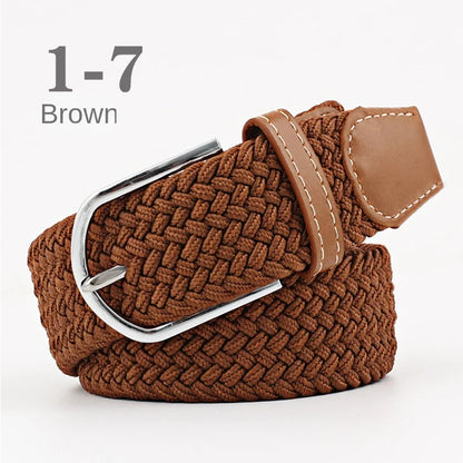 Riem heren in camel kleur met retro afwerking