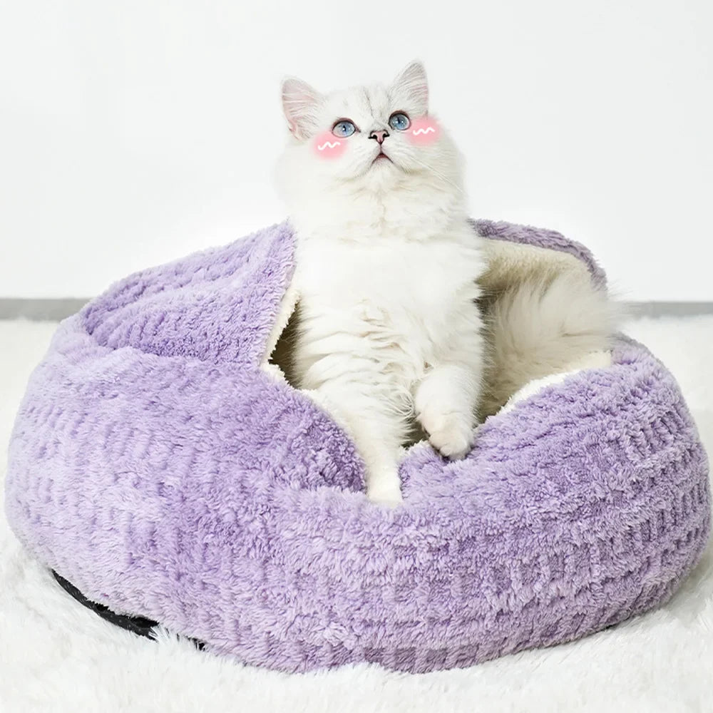 Pluche kattenmand voor grote katten – Warm en knus