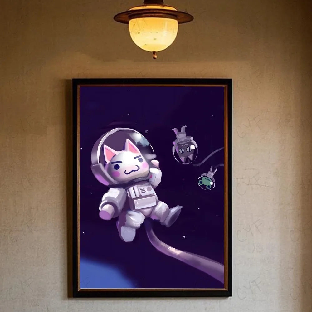 Poster met illustratie van koffie of wijn