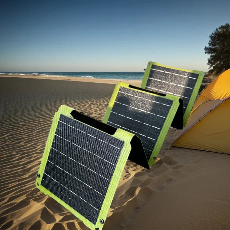 Zonnepaneel camper met handige aansluitingen