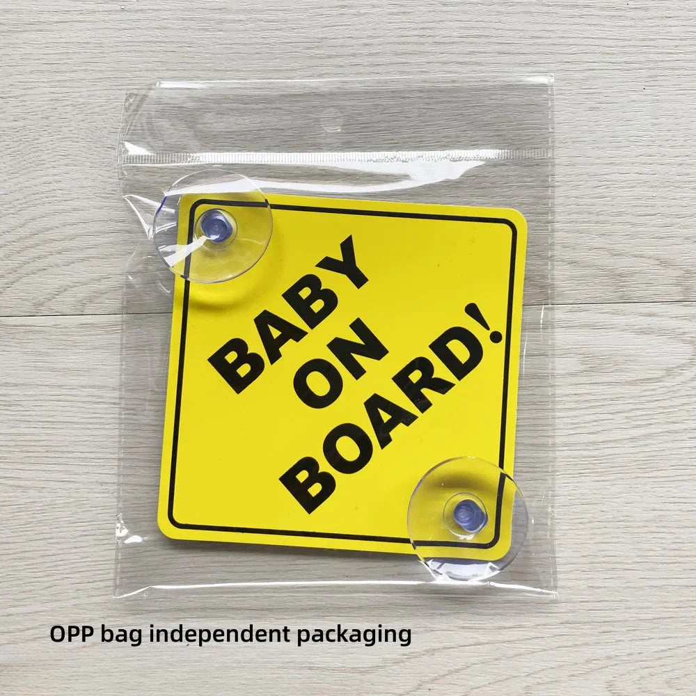 Autostickers - Grappige "Baby on Board" Sticker voor Veiligheid en Humor