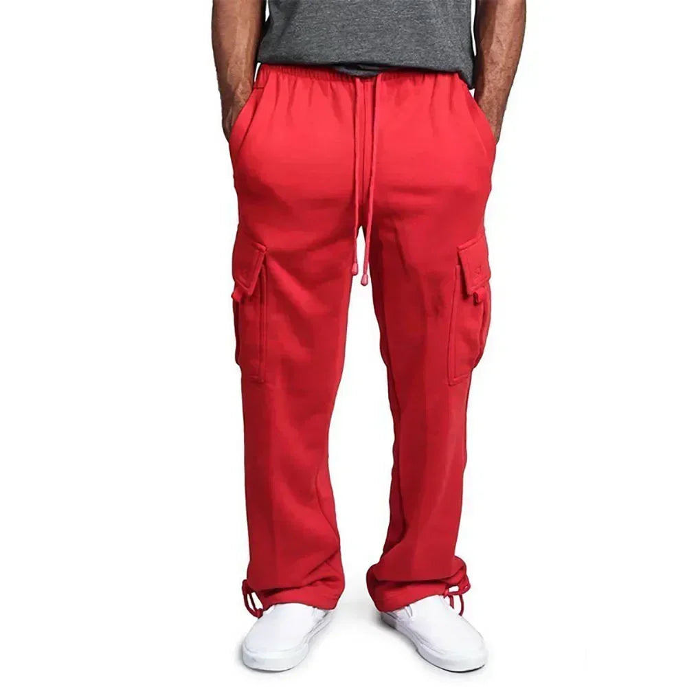 Heren linnenmix broek met knoopsluiting – Nette afwerking