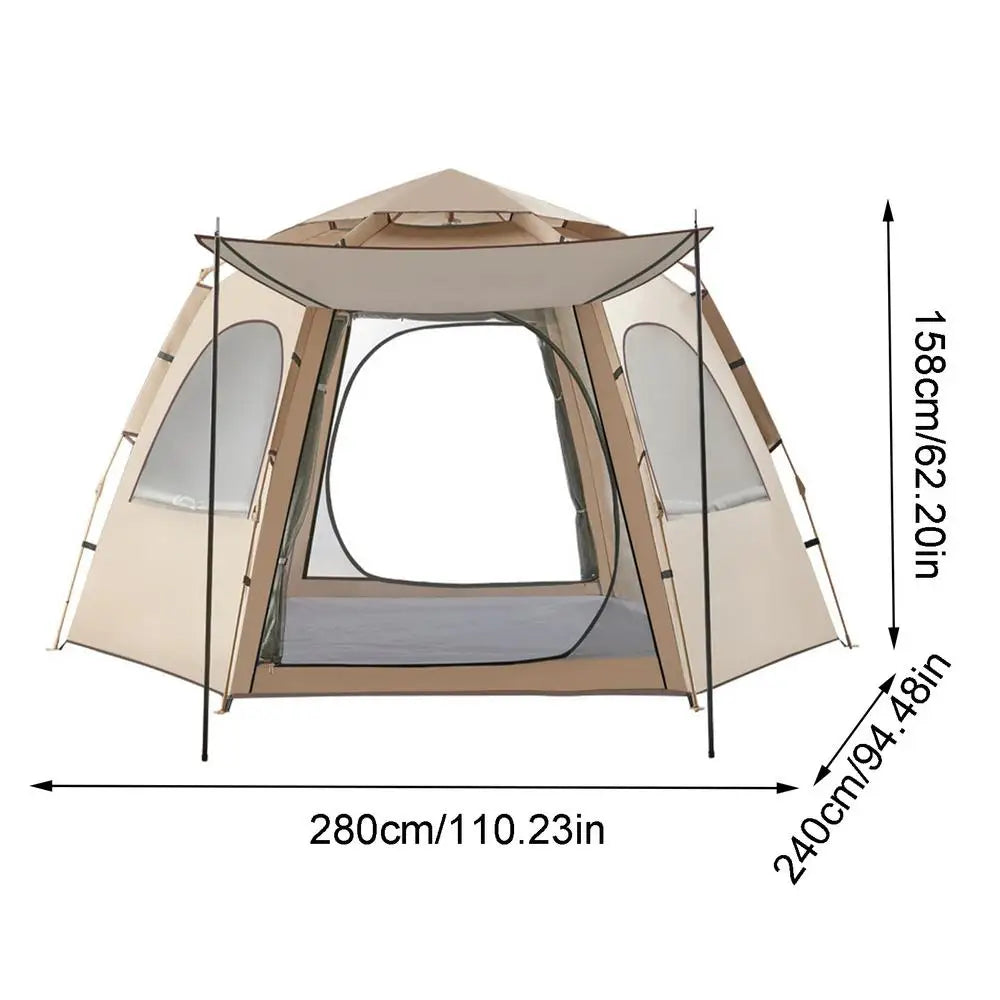 Pop up tent Lidl met zijopening – Eenvoudige toegang