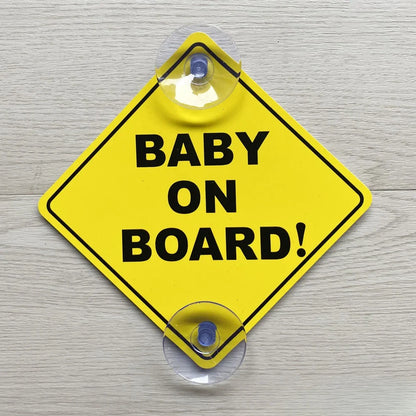Autostickers - Grappige "Baby on Board" Sticker voor Veiligheid en Humor
