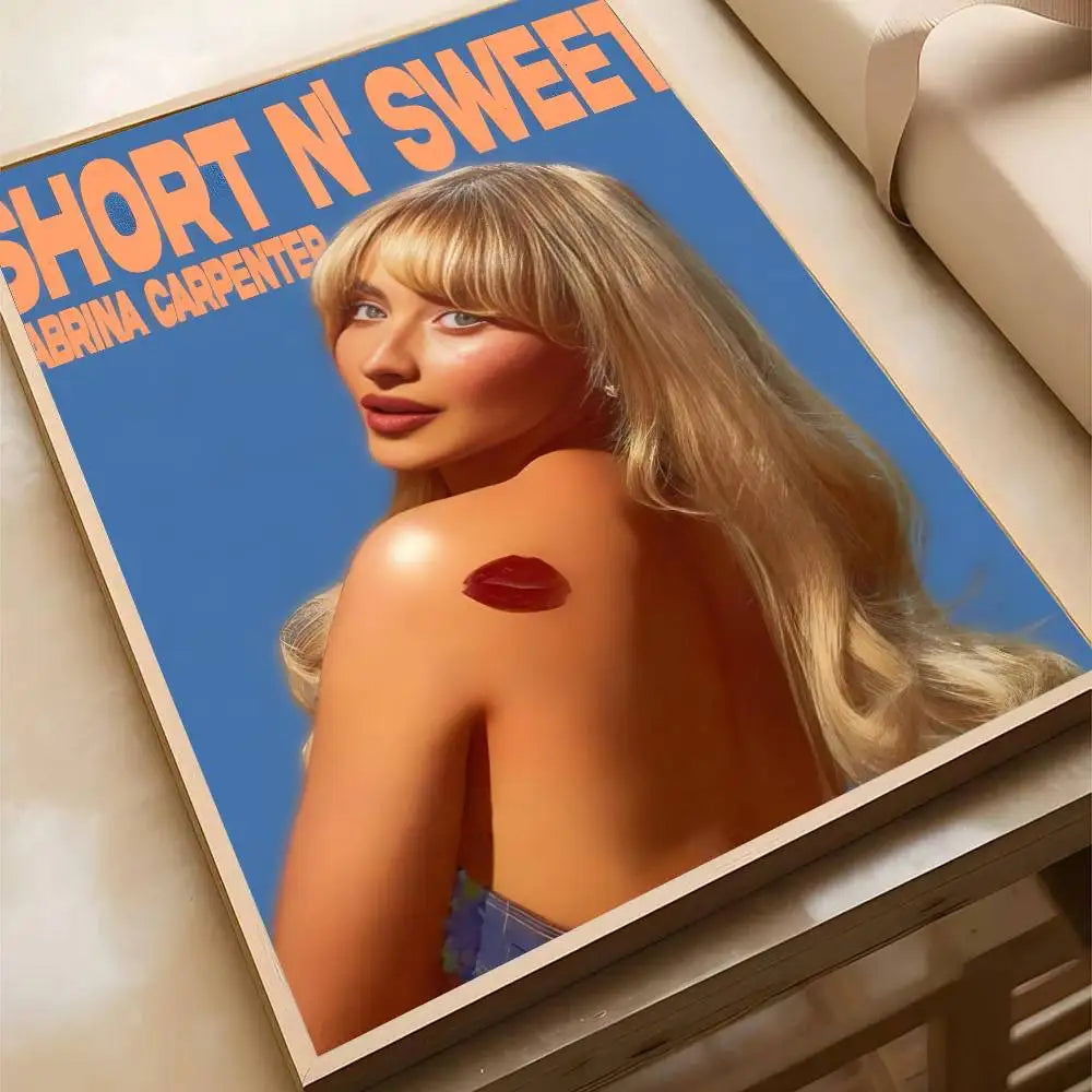 Poster met illustratie van koffie of wijn