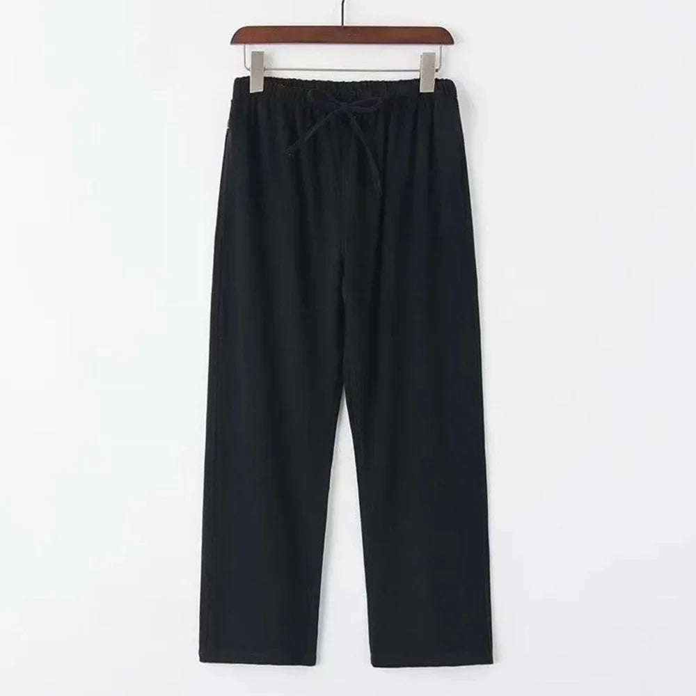 Linnen broek man in modern design – Eigentijdse afwerking