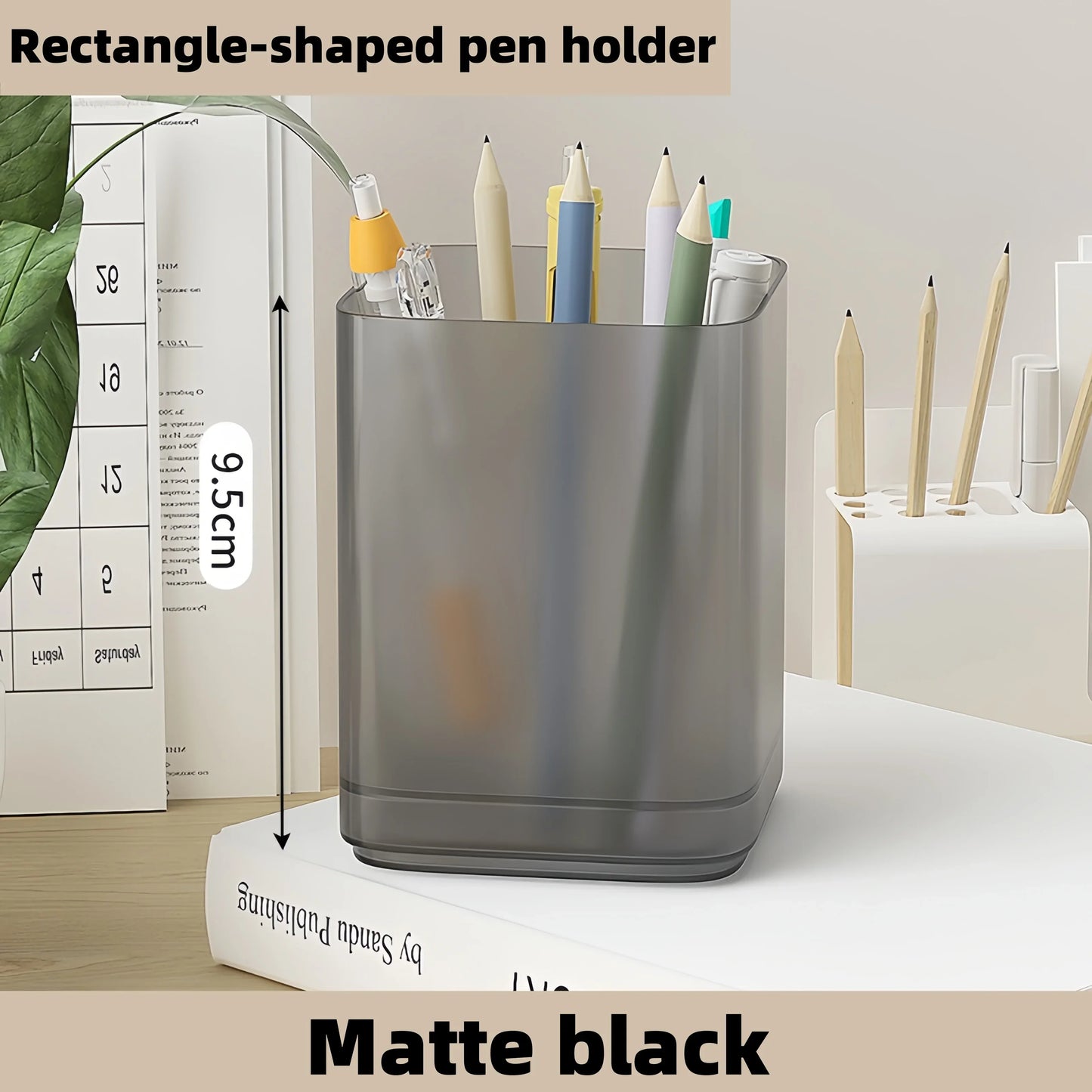 Zachte stoffen desk organizer voor rustgevende look