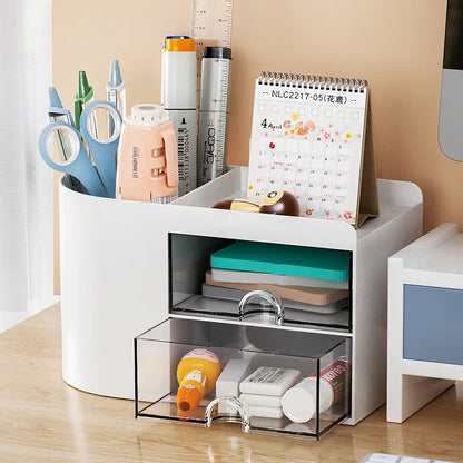 Compacte desk organizer past op ieder bureau