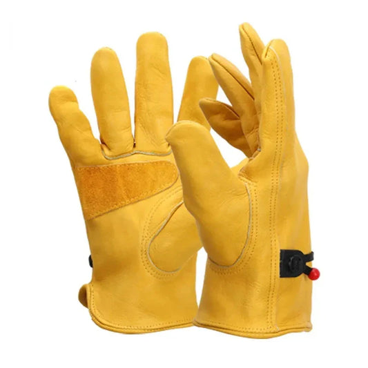 Herenhandschoenen van bruin leder in vintage stijl