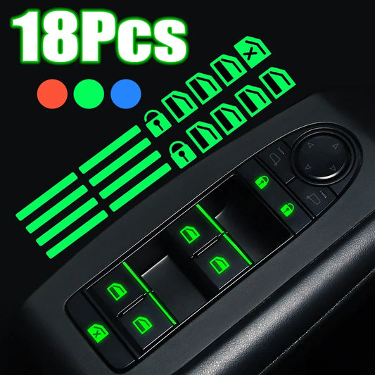 auto stickers - 18 stuks voor stijlvolle verlichting in je auto
