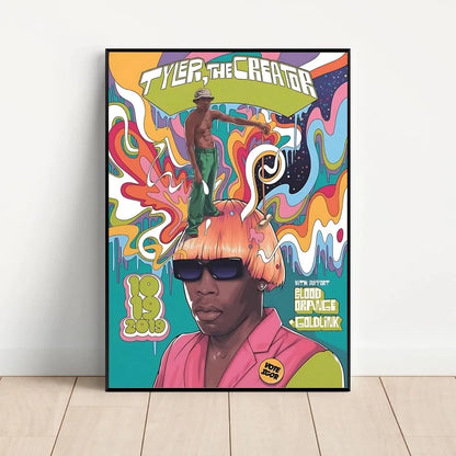 Poster met kaart van wereld of stad