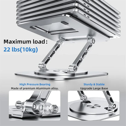 Laptop standaard met ruimte voor accessoires