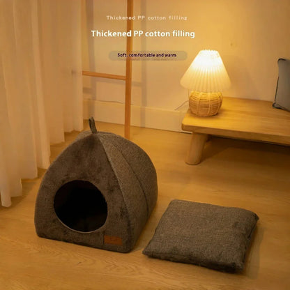Pluche kattenmand voor grote katten – Warm en knus